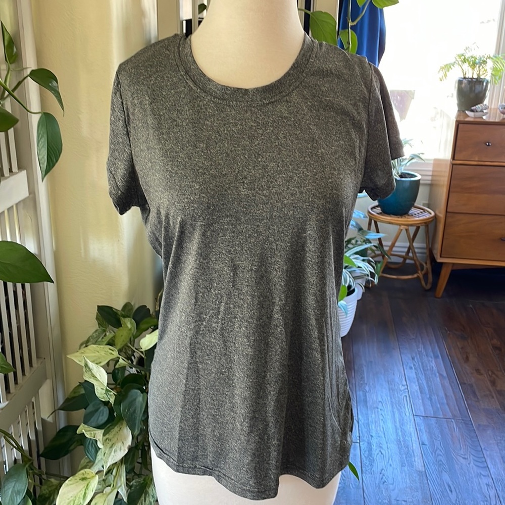 Gray Champion Women’s Workout T-Shirt 100% Polyester Size Medium